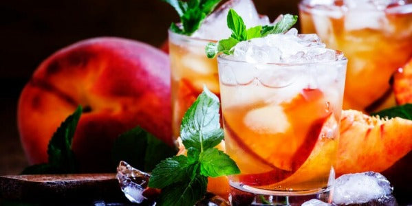 Té helado de melocotón La Caja Saludable