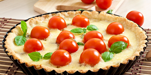 Tarta tatín de tomate cocktail La Caja Saludable