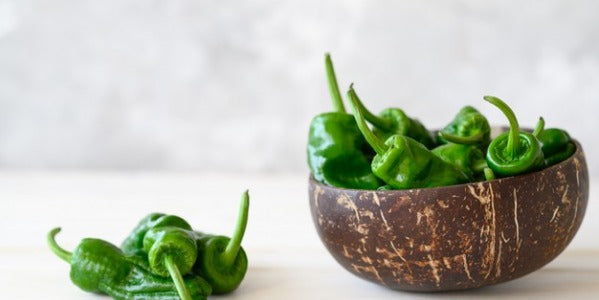 Pimientos tipo Padrón a la plancha La Caja Saludable