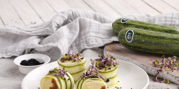 Receta de Roll-ups de calabacín CRÜ La Caja Saludable