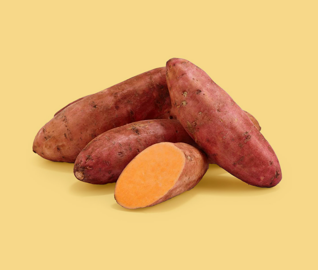 Ensalada tibia de boniato, aguacate y lima