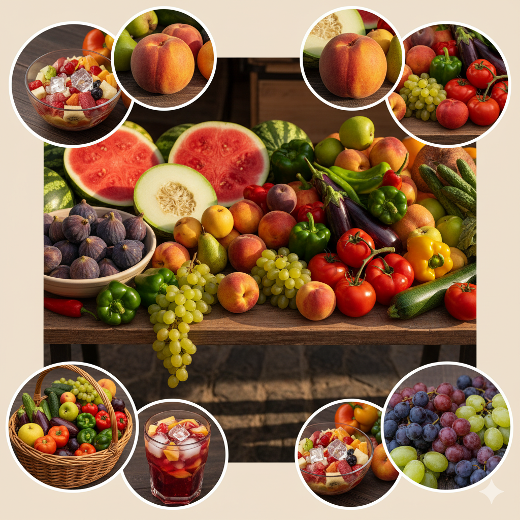 Frutas y verduras de temporada en agosto 🍑🥦 | Guía fresca y saludable