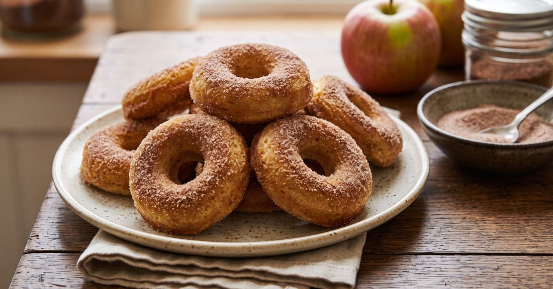 Donuts saludables de manzana