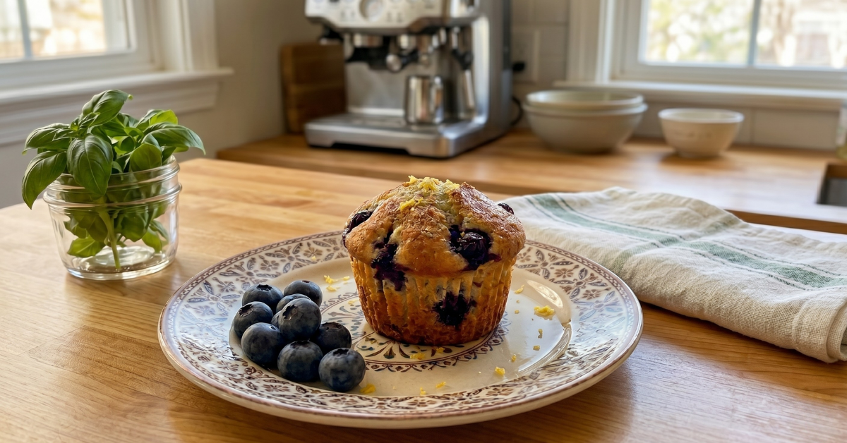 Muffins de arándanos en Airfryer