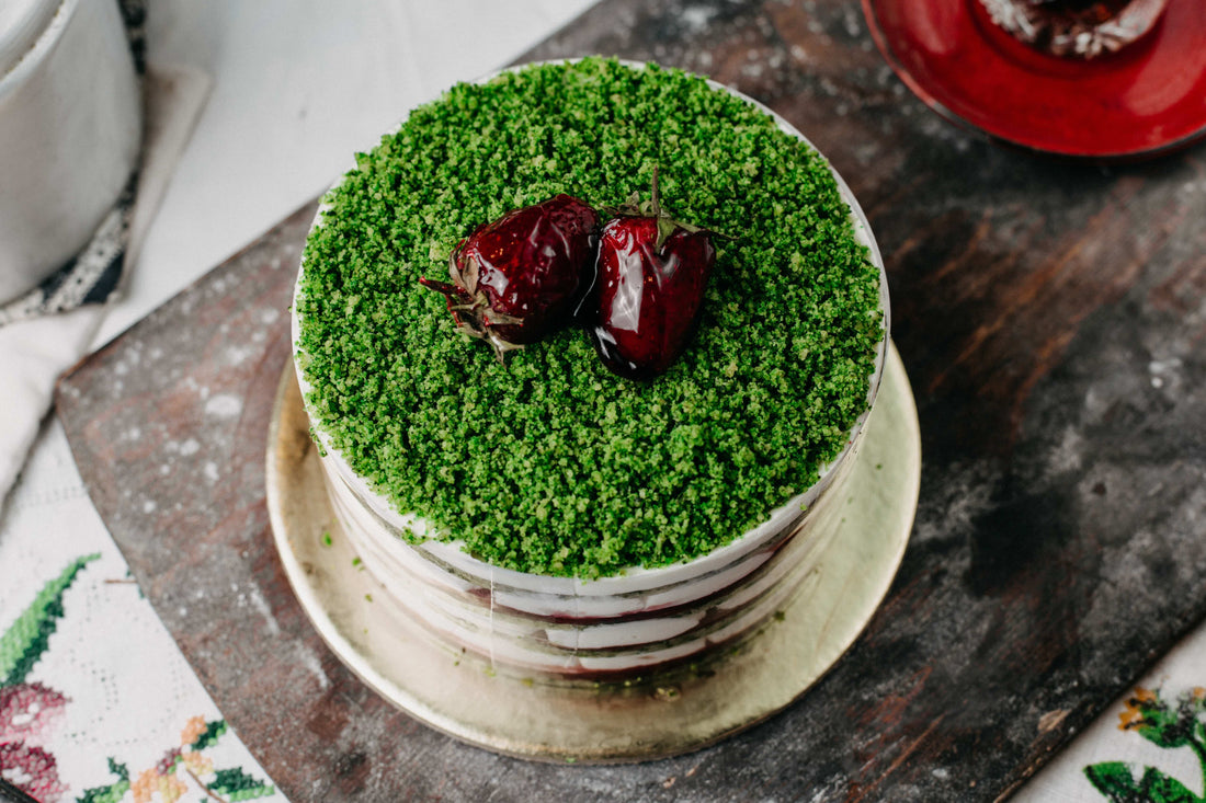 Tarta de musgo de los bosques con acelgas