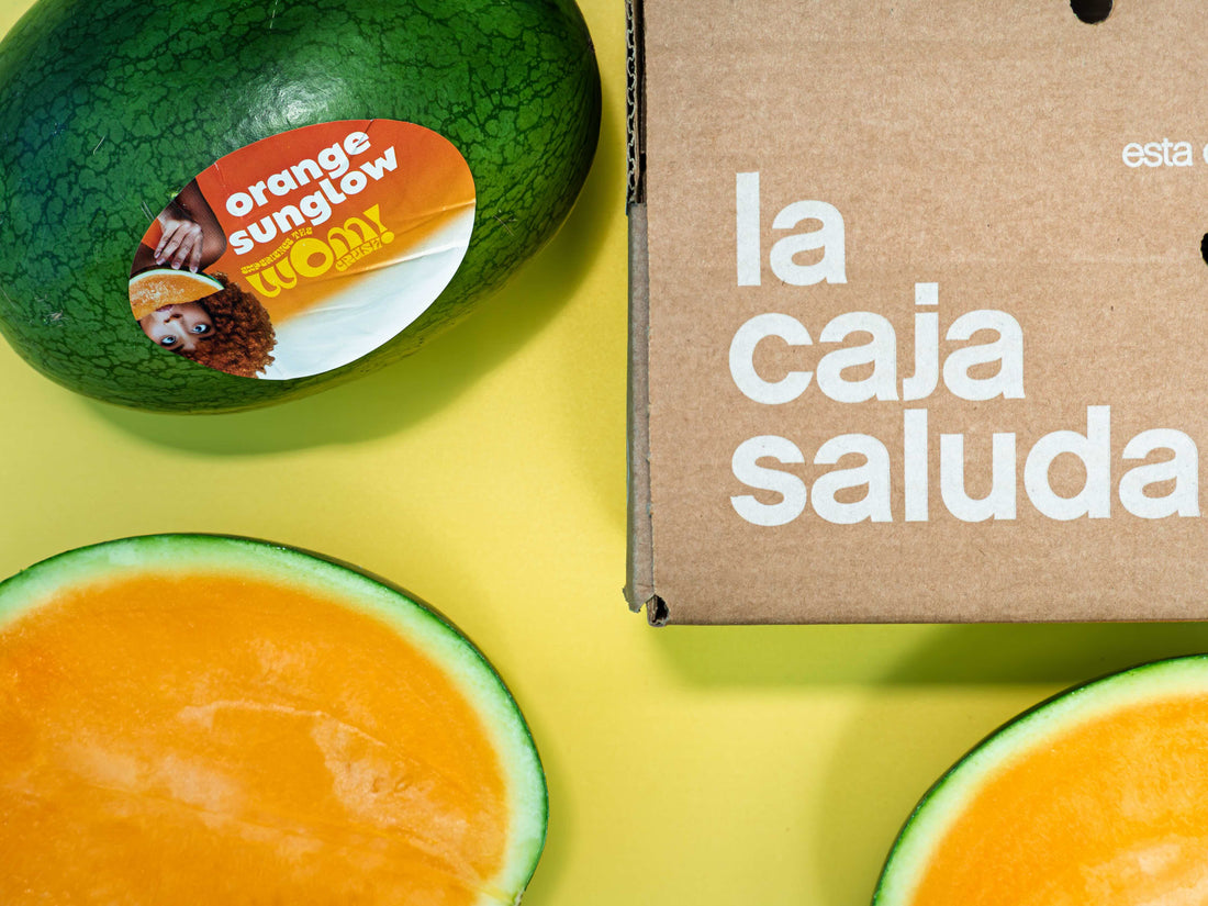 Ensalada de Sandía Naranja con Lima y Menta